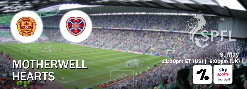 You can watch game live between Motherwell and Hearts on OneFootball and Sky Sports Football(UK).