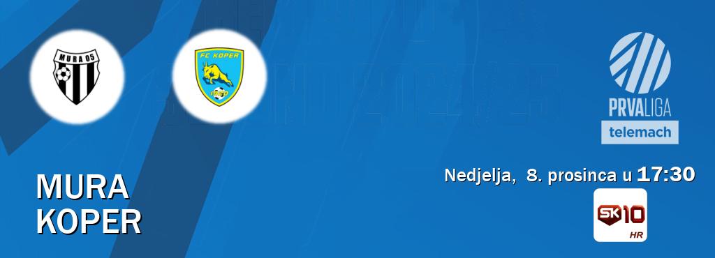 Izravni prijenos utakmice Mura i Koper pratite uživo na Sportklub 10 (nedjelja,  8. prosinca u  17:30).