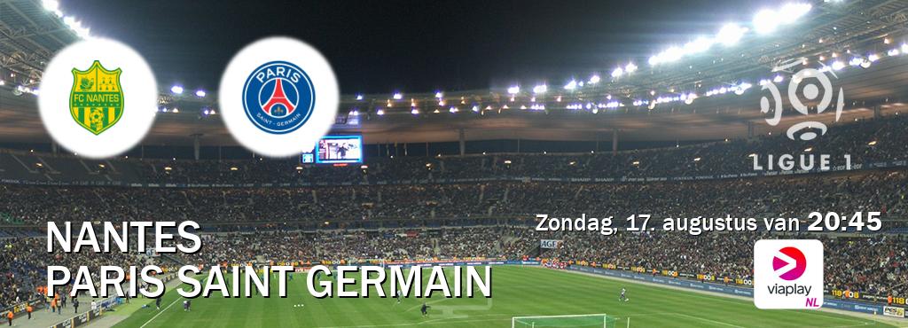 Wedstrijd tussen Nantes en Paris Saint Germain live op tv bij Viaplay Nederland (zondag, 17. augustus van 20:45). Wedstrijd tussen Nantes en Paris Saint Germain live op tv bij Viaplay Nederland (zondag, 17. augustus van 20:45).