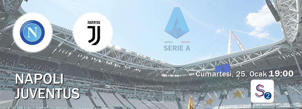 Karşılaşma Napoli - Juventus S Sport 2'den canlı yayınlanacak (Cumartesi, 25. Ocak  19:00).