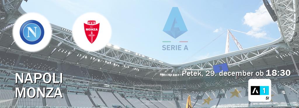 Prenos tekme med Napoli in Monza v živo na Arena Sport 1 (petek, 29. december ob  18:30 uri).