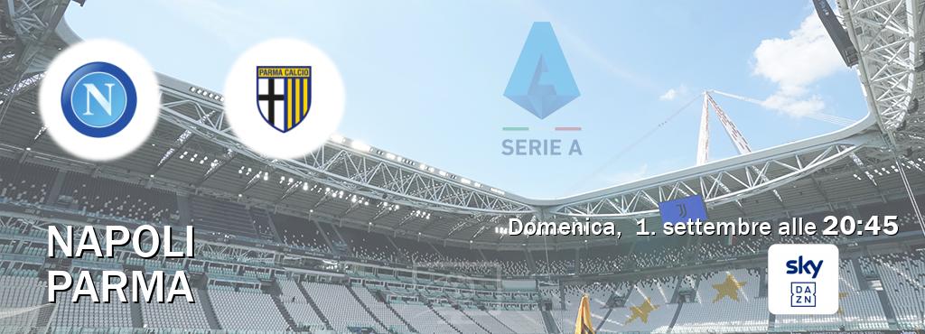 Il match Napoli - Parma sarà trasmesso in diretta TV su Sky Sport Bar (ore 20:45)