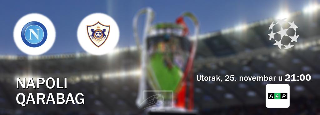 Izravni prijenos utakmice Napoli i Qarabag pratite uživo na Arena Premium 4 (utorak, 25. novembar u  21:00).