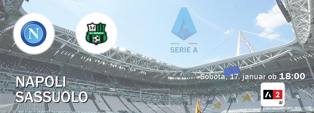 Napoli in Sassuolo v živo na Arena Sport 2. Prenos tekme bo v sobota, 17. januar ob  18:00
