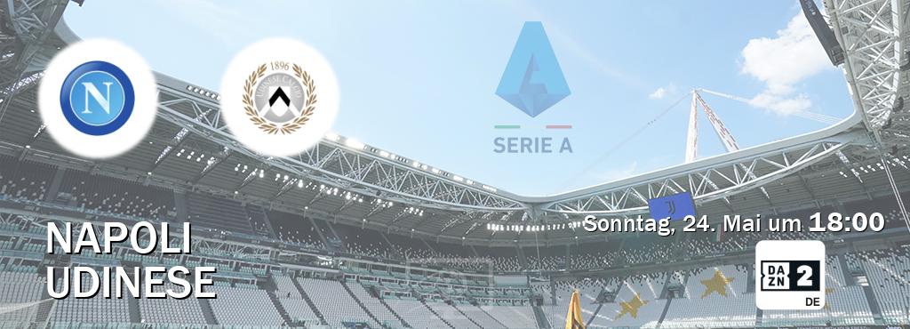 Das Spiel zwischen Napoli und Udinese wird am Sonntag, 24. Mai um 18:00, live vom DAZN 2 Deutschland übertragen. Das Spiel zwischen Napoli und Udinese wird am Sonntag, 24. Mai um 18:00, live vom DAZN 2 Deutschland übertragen.