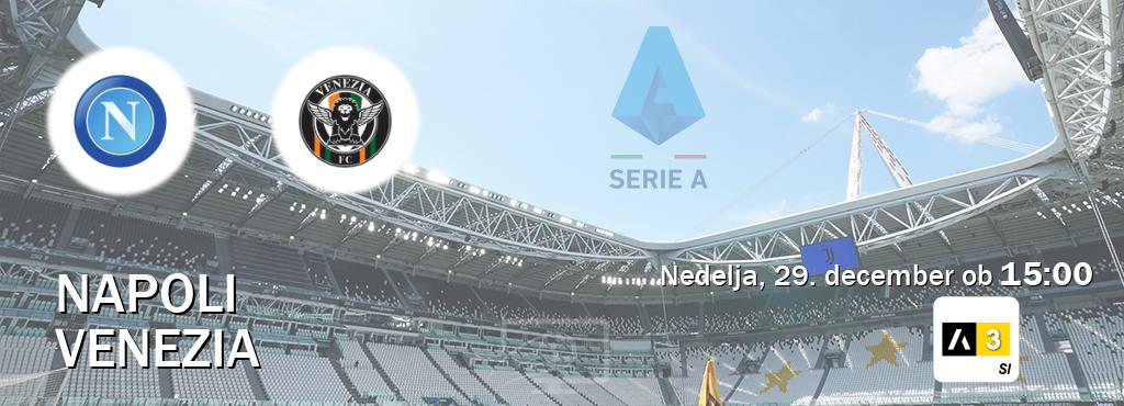 Napoli in Venezia v živo na Arena Sport 3. Prenos tekme bo v nedelja, 29. december ob  15:00