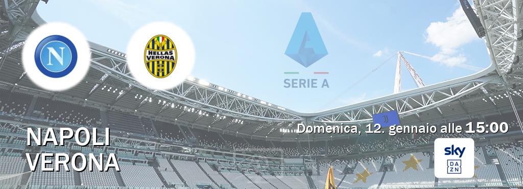 Il match Napoli - Verona sarà trasmesso in diretta TV su Sky Sport Bar (ore 15:00)