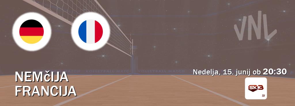 Nemčija in Francija v živo na Sportklub 3. Prenos tekme bo v nedelja, 15. junij ob 20:30 Nemčija in Francija v živo na Sportklub 3. Prenos tekme bo v nedelja, 15. junij ob 20:30