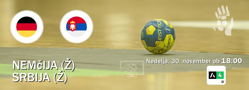 Ne zamudi prenosa tekme Nemčija (Ž) - Srbija (Ž) v živo na Arena Sport 4.