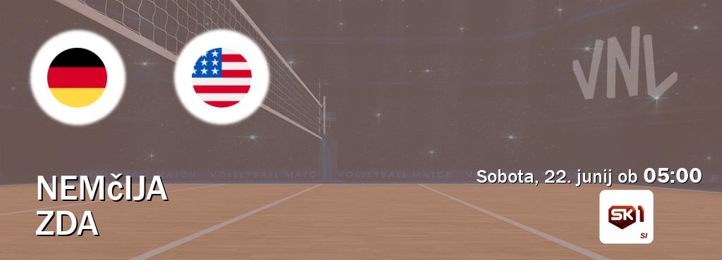 Prenos tekme med Nemčija in ZDA v živo na Sportklub 1 (sobota, 22. junij ob  05:00 uri).