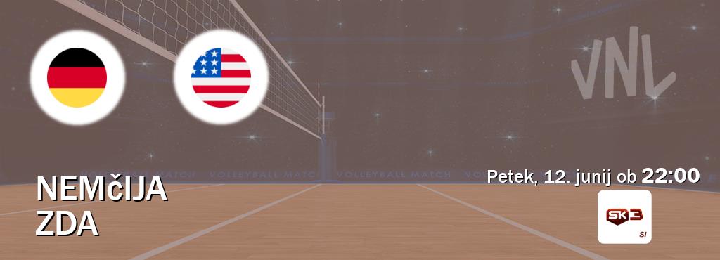 Prenos tekme med Nemčija in ZDA v živo na Sportklub 3 (petek, 12. junij ob  22:00 uri).