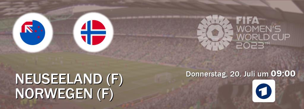 Das Spiel zwischen Neuseeland (F) und Norwegen (F) wird am Donnerstag, 20. Juli um  09:00, live vom Das Erste übertragen.
