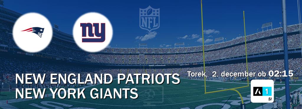 Ne zamudi prenosa tekme New England Patriots - New York Giants v živo na Arena Sport 1.