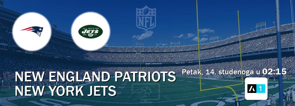 Izravni prijenos utakmice New England Patriots i New York Jets pratite uživo na Arena Sport 1 (petak, 14. studenoga u  02:15).