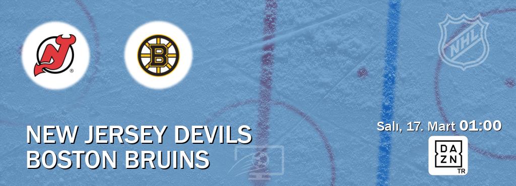 Karşılaşma New Jersey Devils - Boston Bruins DAZN'den canlı yayınlanacak (Salı, 17. Mart  01:00).