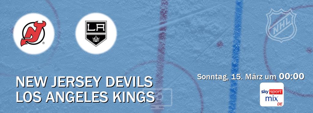 Das Spiel zwischen New Jersey Devils und Los Angeles Kings wird am Sonntag, 15. März um  00:00, live vom Sky Sport Mix übertragen.