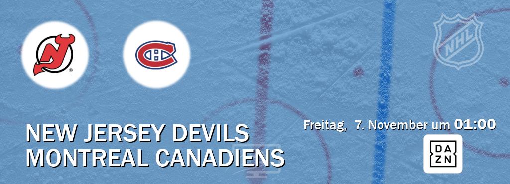 Das Spiel zwischen New Jersey Devils und Montreal Canadiens wird am Freitag, 7. November um 01:00, live vom DAZN übertragen. Das Spiel zwischen New Jersey Devils und Montreal Canadiens wird am Freitag, 7. November um 01:00, live vom DAZN übertragen.