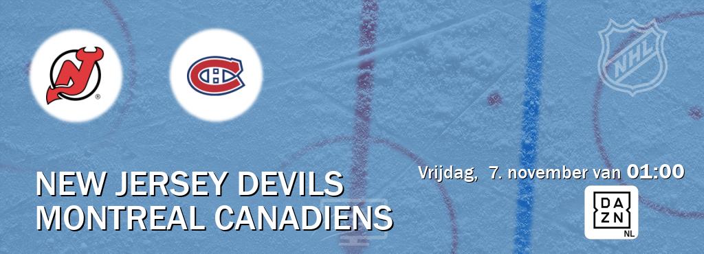 Wedstrijd tussen New Jersey Devils en Montreal Canadiens live op tv bij DAZN (vrijdag, 7. november van 01:00). Wedstrijd tussen New Jersey Devils en Montreal Canadiens live op tv bij DAZN (vrijdag, 7. november van 01:00).