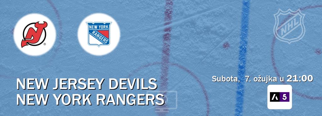 Izravni prijenos utakmice New Jersey Devils i New York Rangers pratite uživo na Arena Sport 5 (subota,  7. ožujka u  21:00).
