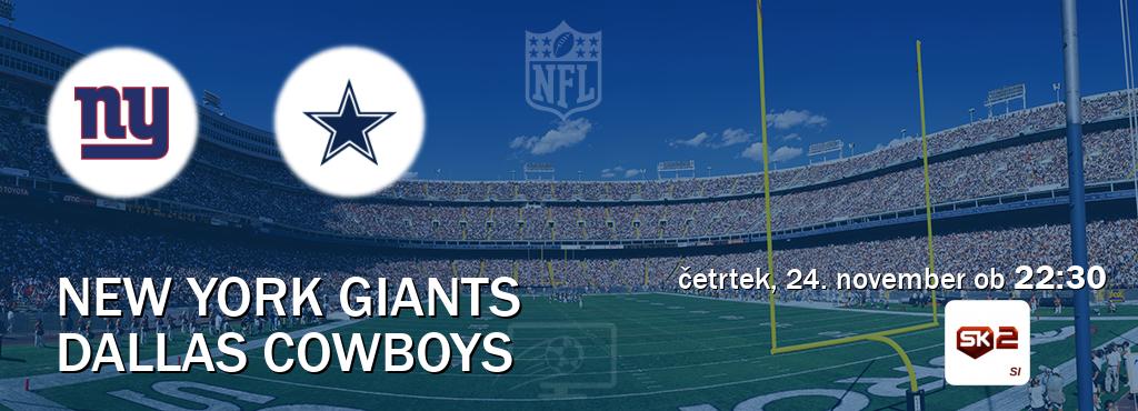 Ne zamudi prenosa tekme New York Giants - Dallas Cowboys v živo na Sportklub 2.
