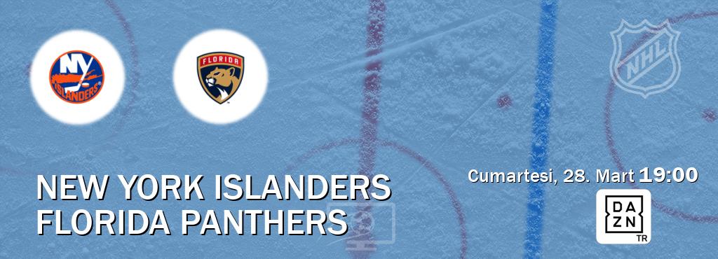 Karşılaşma New York Islanders - Florida Panthers DAZN'den canlı yayınlanacak (Cumartesi, 28. Mart  19:00).