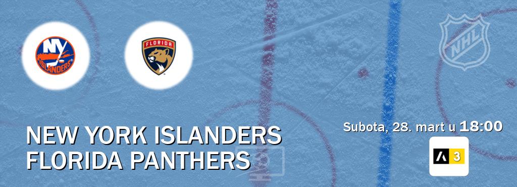 Izravni prijenos utakmice New York Islanders i Florida Panthers pratite uživo na Arena Sport 3 (subota, 28. mart u  18:00).