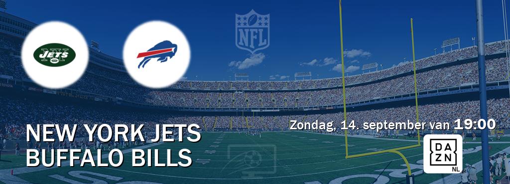 Wedstrijd tussen New York Jets en Buffalo Bills live op tv bij DAZN (zondag, 14. september van 19:00). Wedstrijd tussen New York Jets en Buffalo Bills live op tv bij DAZN (zondag, 14. september van 19:00).