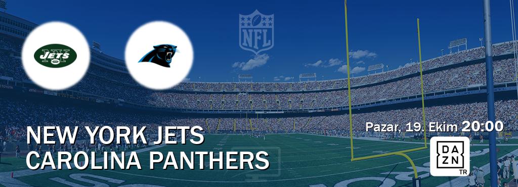 Karşılaşma New York Jets - Carolina Panthers DAZN'den canlı yayınlanacak (Pazar, 19. Ekim  20:00).