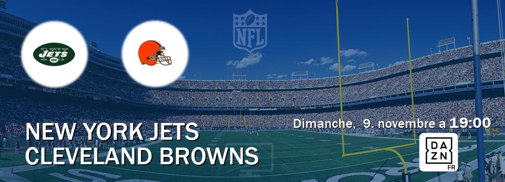 Match entre New York Jets et Cleveland Browns en direct à la DAZN (dimanche,  9. novembre a  19:00).