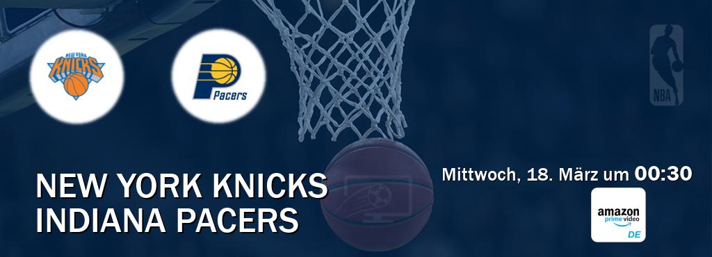 Das Spiel zwischen New York Knicks und Indiana Pacers wird am Mittwoch, 18. März um 00:30, live vom Amazon Prime DE übertragen. Das Spiel zwischen New York Knicks und Indiana Pacers wird am Mittwoch, 18. März um 00:30, live vom Amazon Prime DE übertragen.