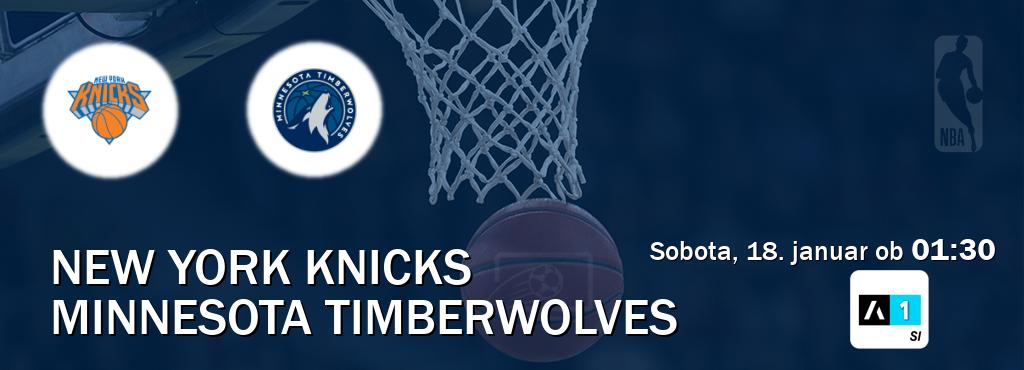 Dvoboj New York Knicks in Minnesota Timberwolves s prenosom tekme v živo na Arena Sport 1.