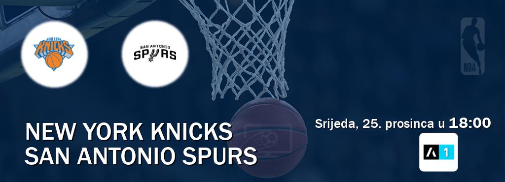 Izravni prijenos utakmice New York Knicks i San Antonio Spurs pratite uživo na Arena Sport 1 (srijeda, 25. prosinca u  18:00).