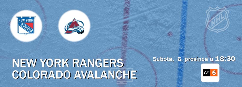 Izravni prijenos utakmice New York Rangers i Colorado Avalanche pratite uživo na Arena Sport 6 (subota,  6. prosinca u  18:30).