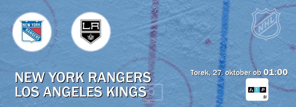 New York Rangers in Los Angeles Kings v živo na Arena Sport Premium. Prenos tekme bo v torek, 27. oktober ob  01:00