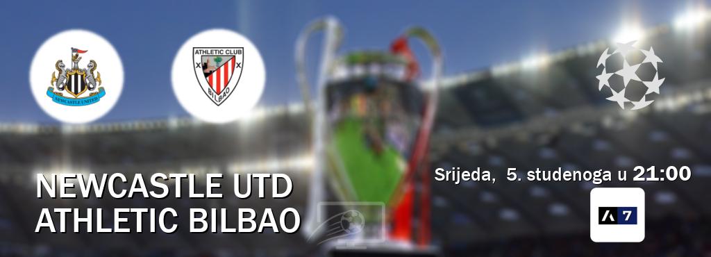 Izravni prijenos utakmice Newcastle Utd i Athletic Bilbao pratite uživo na Arena Sport 7 (srijeda, 5. studenoga u 21:00). Izravni prijenos utakmice Newcastle Utd i Athletic Bilbao pratite uživo na Arena Sport 7 (srijeda, 5. studenoga u 21:00).