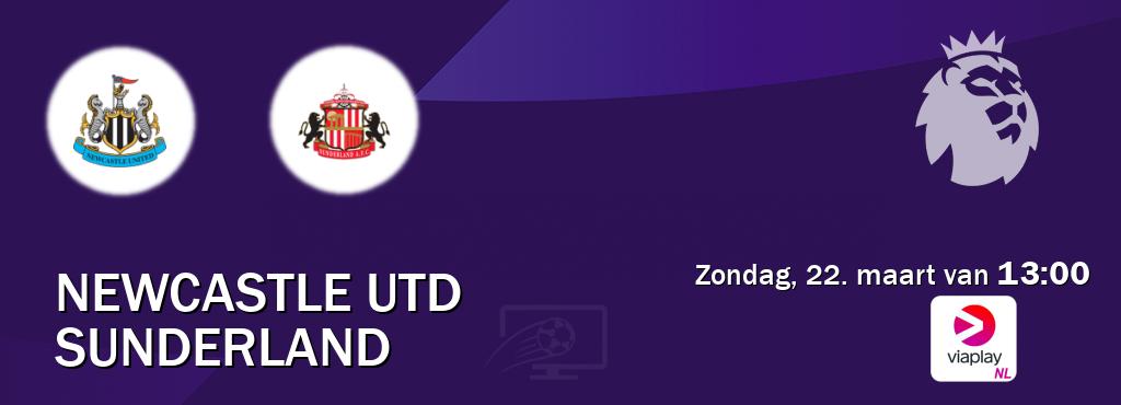 Wedstrijd tussen Newcastle Utd en Sunderland live op tv bij Viaplay Nederland (zondag, 22. maart van  13:00).