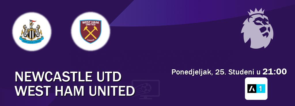 Izravni prijenos utakmice Newcastle Utd i West Ham United pratite uživo na Arena Sport 1 (Ponedjeljak, 25. Studeni u  21:00).