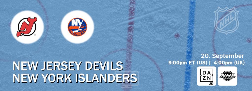 You can watch game live between New Jersey Devils and New York Islanders on DAZN UK(UK) and NHL Network(US). You can watch game live between New Jersey Devils and New York Islanders on DAZN UK(UK) and NHL Network(US).