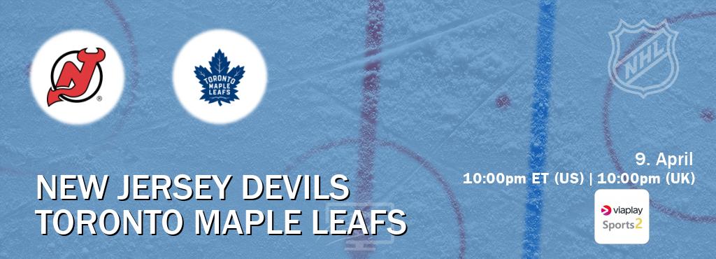 You can watch game live between New Jersey Devils and Toronto Maple Leafs on Viaplay Sports 2(UK).