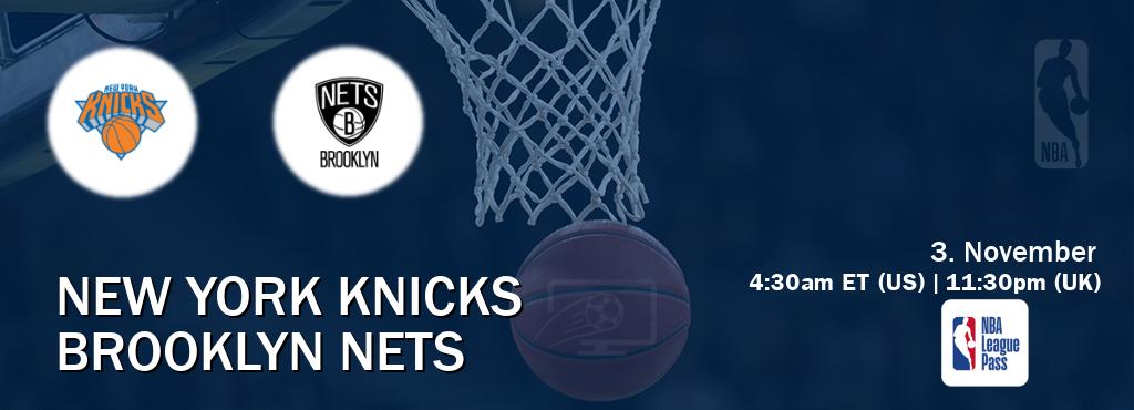 You can watch game live between New York Knicks and Brooklyn Nets on NBA League Pass. You can watch game live between New York Knicks and Brooklyn Nets on NBA League Pass.