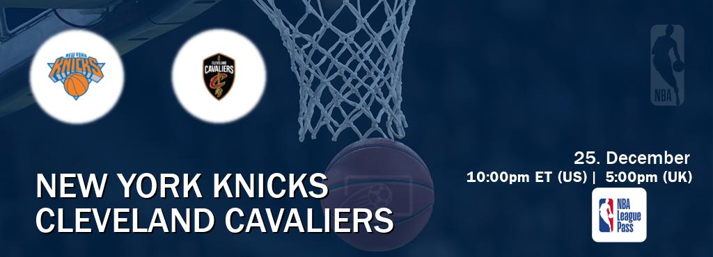 You can watch game live between New York Knicks and Cleveland Cavaliers on NBA League Pass.