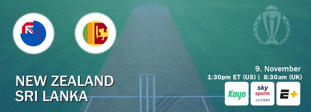 You can watch game live between New Zealand and Sri Lanka on Kayo Sports(AU), Sky Sports Cricket(UK), ESPN+(US).