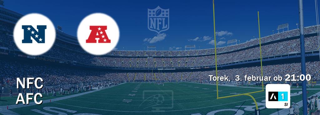 NFC in AFC v živo na Arena Sport 1. Prenos tekme bo v torek,  3. februar ob  21:00