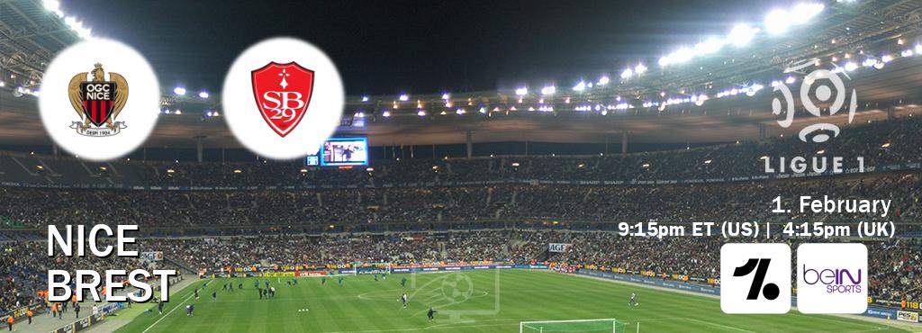 You can watch game live between Nice and Brest on OneFootball and beIN SPORTS USA(US). You can watch game live between Nice and Brest on OneFootball and beIN SPORTS USA(US).