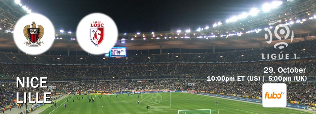 You can watch game live between Nice and Lille on fuboTV(US). You can watch game live between Nice and Lille on fuboTV(US).