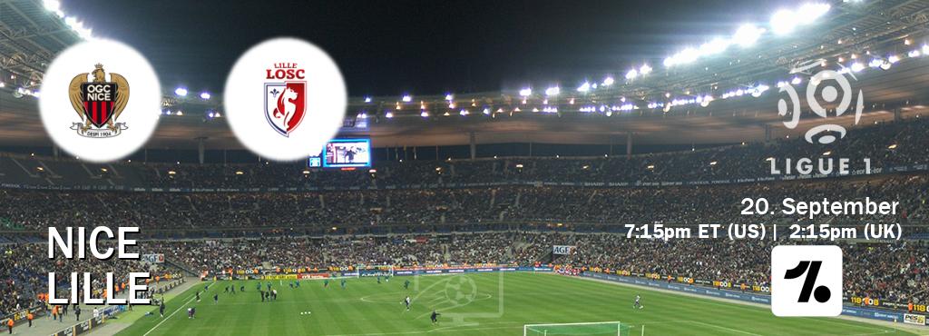 You can watch game live between Nice and Lille on OneFootball.