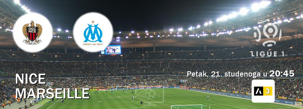 Izravni prijenos utakmice Nice i Marseille pratite uživo na Arena Sport 3 (petak, 21. studenoga u 20:45). Izravni prijenos utakmice Nice i Marseille pratite uživo na Arena Sport 3 (petak, 21. studenoga u 20:45).