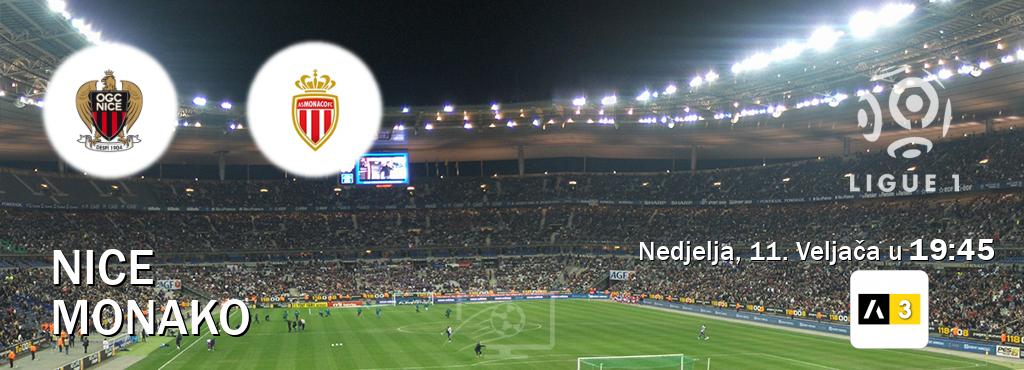 Izravni prijenos utakmice Nice i Monako pratite uživo na Arena Sport 3 (Nedjelja, 11. Veljača u  19:45).