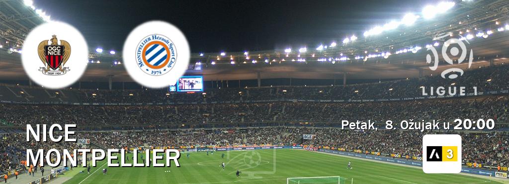 Izravni prijenos utakmice Nice i Montpellier pratite uživo na Arena Sport 3 (Petak,  8. Ožujak u  20:00).