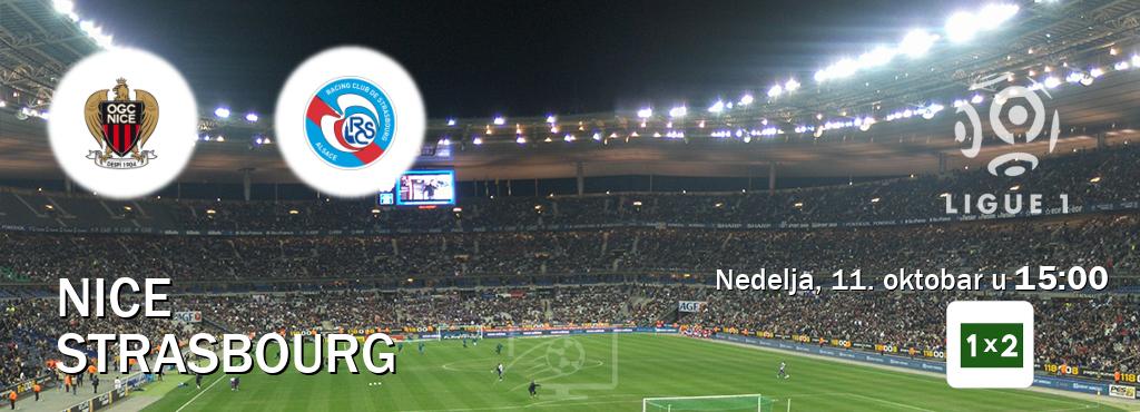 Izravni prijenos utakmice Nice i Strasbourg pratite uživo na Arena Sport 1x2 (nedelja, 11. oktobar u 15:00). Izravni prijenos utakmice Nice i Strasbourg pratite uživo na Arena Sport 1x2 (nedelja, 11. oktobar u 15:00).